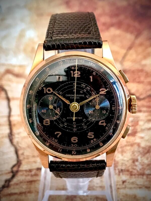 CHRONOGRAPHE SUISSE, ORO ROSA 18 KILATES, MANUAL - TEMPPUS: