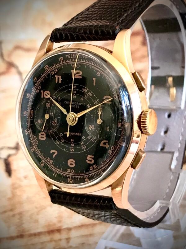 CHRONOGRAPHE SUISSE, ORO ROSA 18 KILATES, MANUAL - TEMPPUS: