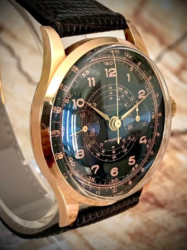 CHRONOGRAPHE SUISSE, ORO ROSA 18 KILATES, MANUAL - TEMPPUS: