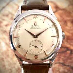 OMEGA “BUMPER”, ANTIGUO AÑOS 40, ACERO - TEMPPUS: