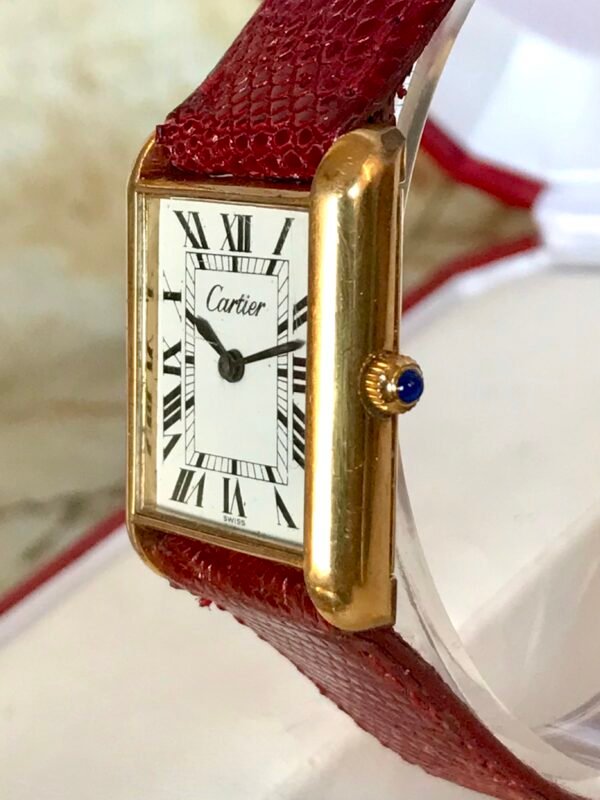 CARTIER TANK CUERDA MANUAL, 18K ELECTROPLATED - TEMPPUS: