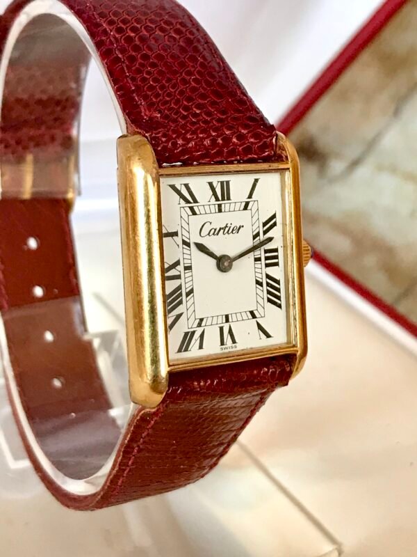 CARTIER TANK CUERDA MANUAL, 18K ELECTROPLATED - TEMPPUS: