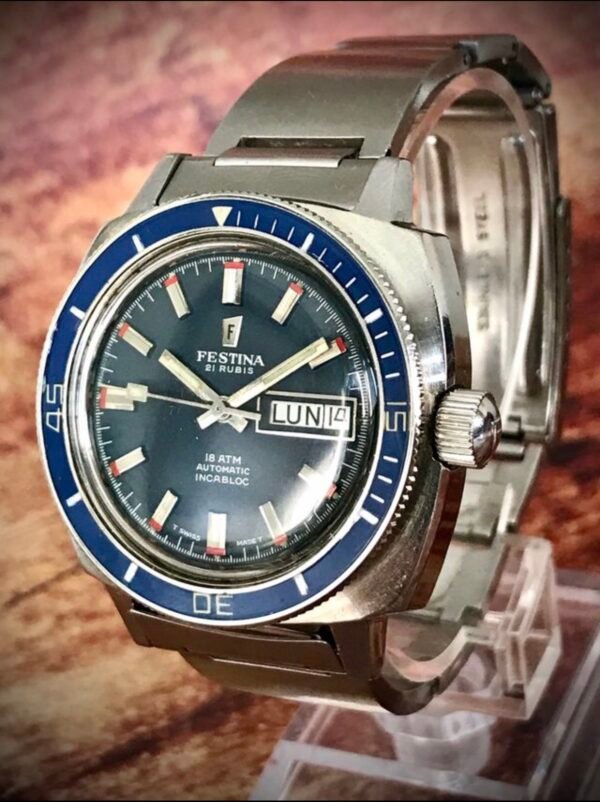 FESTINA 600 FEET 18 ATM, 1169-109 VINTAGE AÑOS 70 - TEMPPUS: