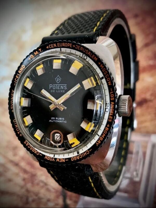 POTENS "DE LUXE", DIVER AUTOMÁTICO, VINTAGE - TEMPPUS: