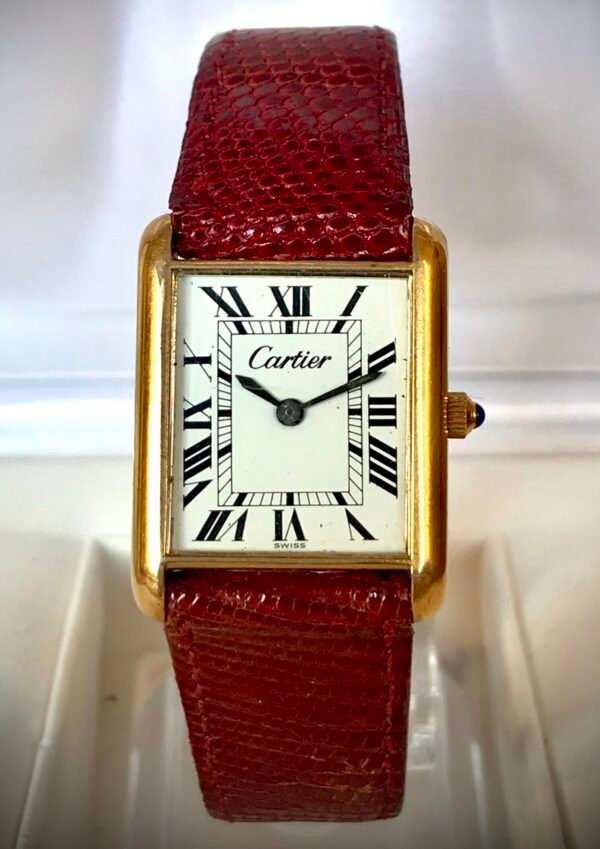 CARTIER TANK CUERDA MANUAL, 18K ELECTROPLATED - TEMPPUS: