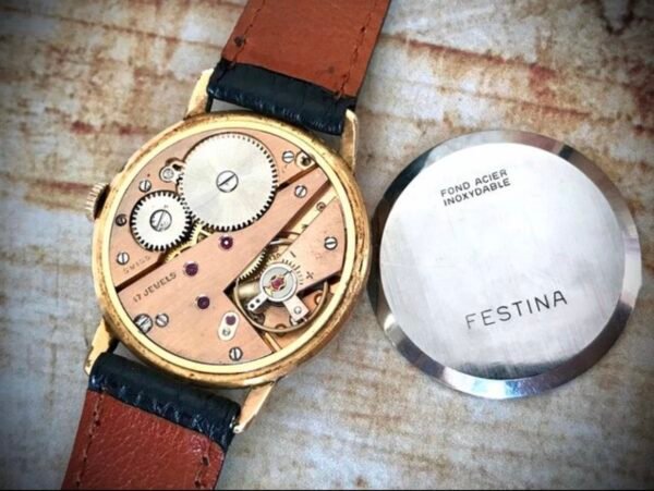 FESTINA "LA CHAUX DE FONDS", AÑO 1953, MANUAL - TEMPPUS: