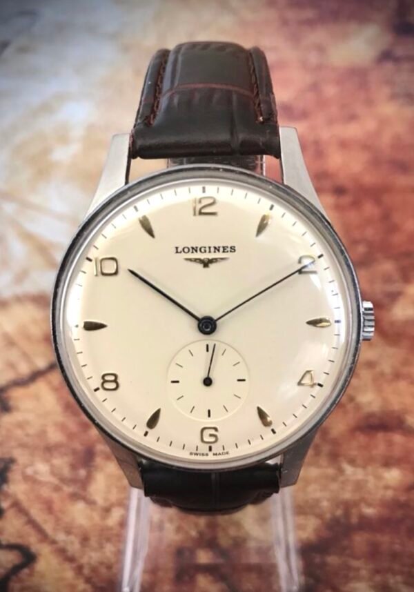 LONGINES CUERDA MANUAL, ANTIGUO AÑOS 50, ACERO - TEMPPUS: