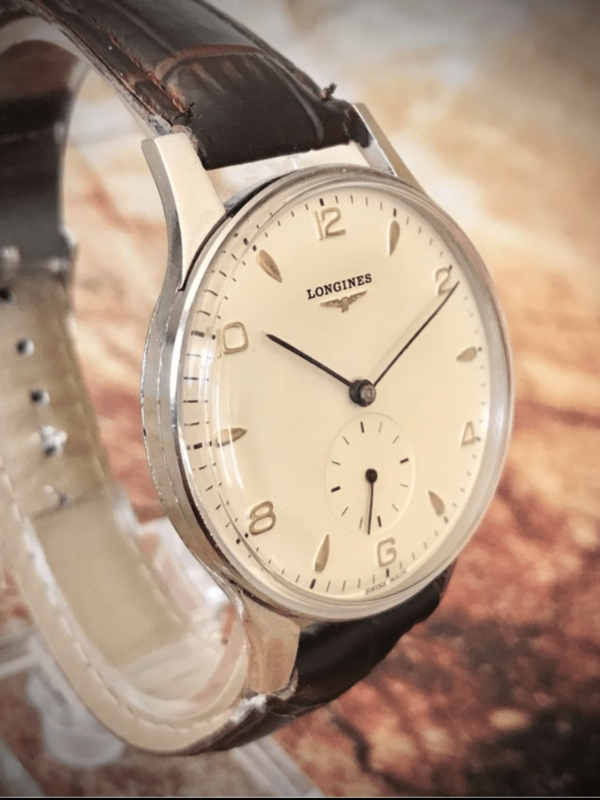 LONGINES CUERDA MANUAL, ANTIGUO AÑOS 50, ACERO - TEMPPUS: