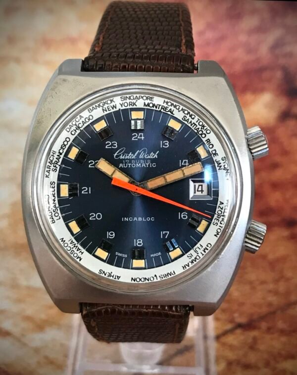 CRISTAL WATCH COMPRESSOR, AUTOMÁTICO, VINTAGE AÑOS 60