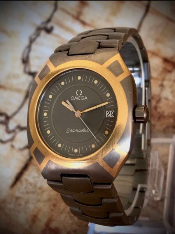 OMEGA SEAMASTER POLARIS, TITANIO Y ORO 18K, CUARZO - TEMPPUS: