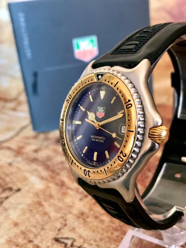 TAG HEUER DIVER,S 200 mt. AUTOMÁTICO, BISEL ORO 18K - TEMPPUS: