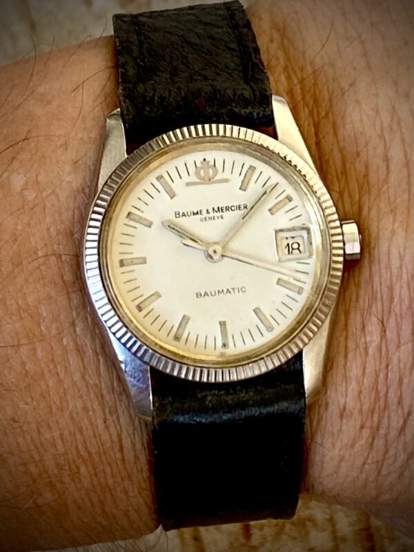 BAUME & MERCIER BAUMATIC, BISEL ORO BLANCO 18K - TEMPPUS: