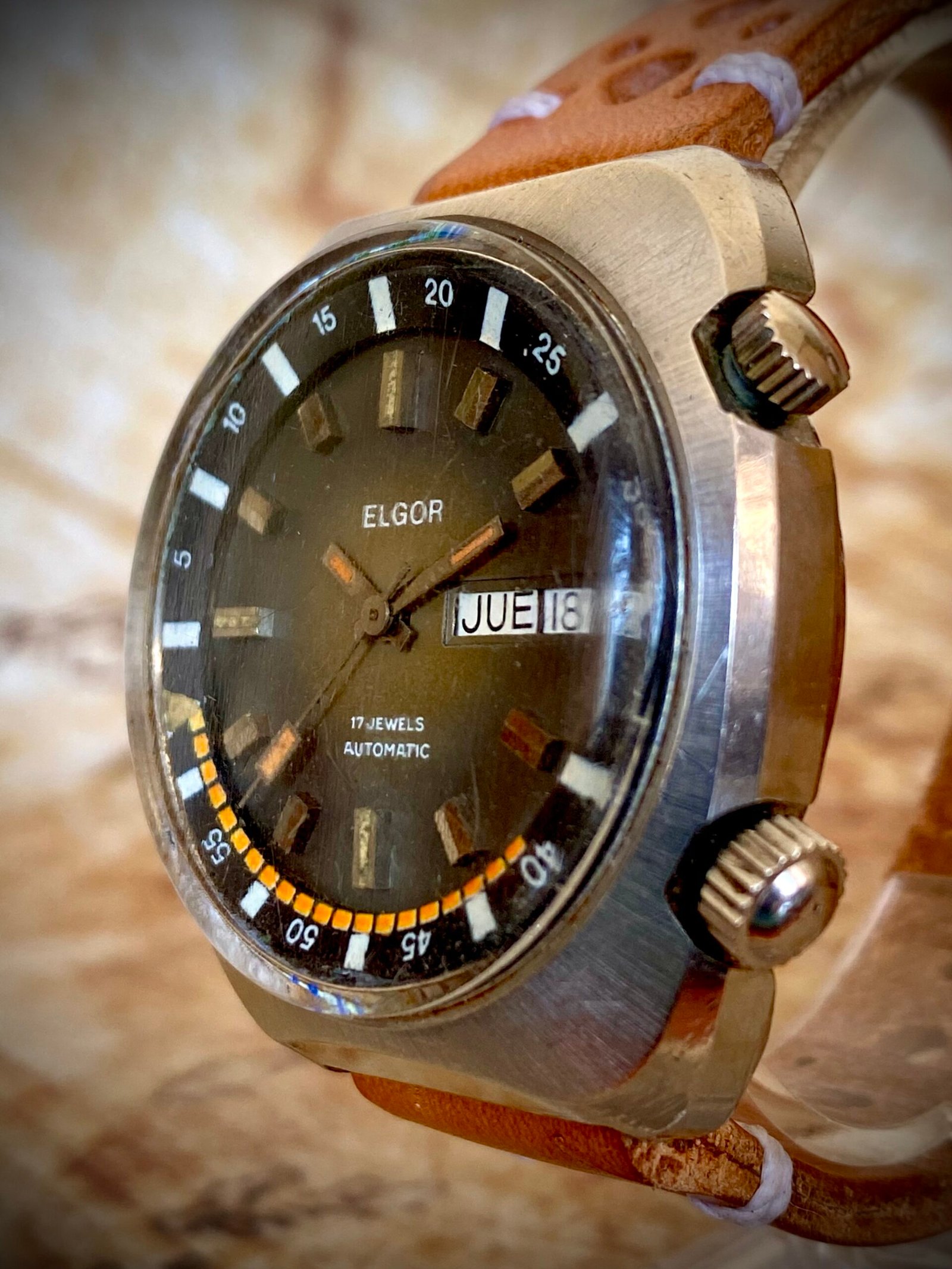 ELGOR (Suiza) AUTOMÁTICO, VINTAGE AÑOS 60 - TEMPPUS: