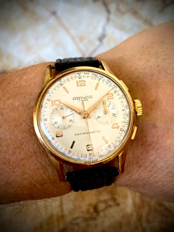 ROSEGWATCH CRONÓGRAFO ORO 18K, PRINCIPIO AÑOS 50 - TEMPPUS: