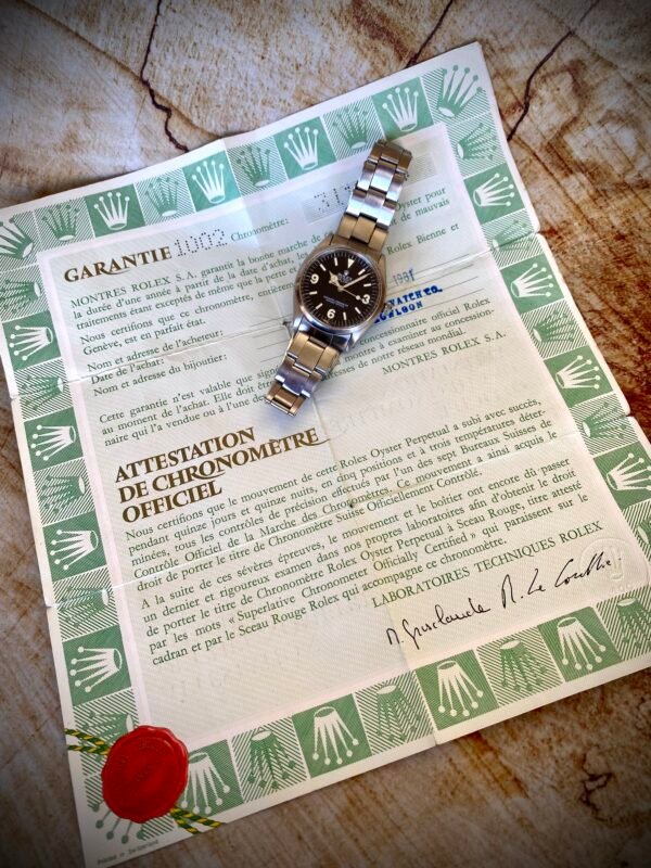 ROLEX EXPLORER 1002 CON DOCUMENTACIÓN, AÑO 1981 - TEMPPUS: