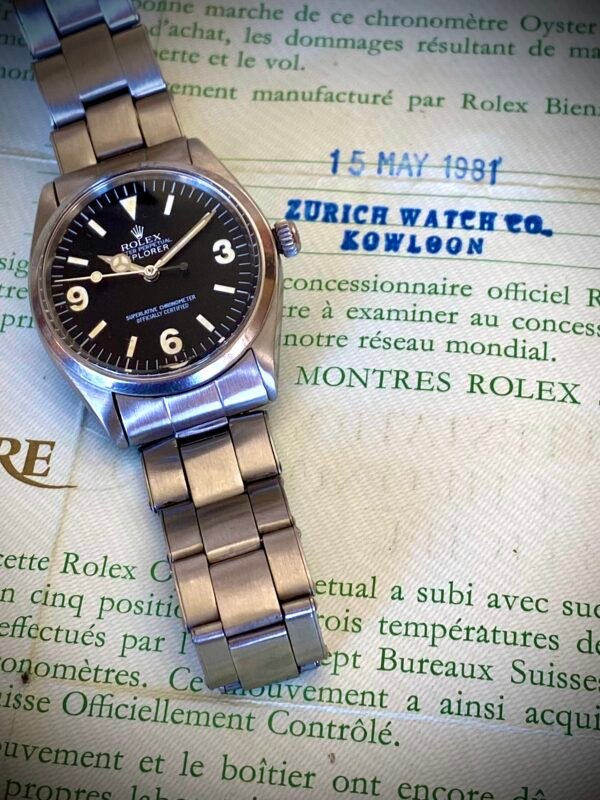 ROLEX EXPLORER 1002 CON DOCUMENTACIÓN, AÑO 1981 - TEMPPUS: