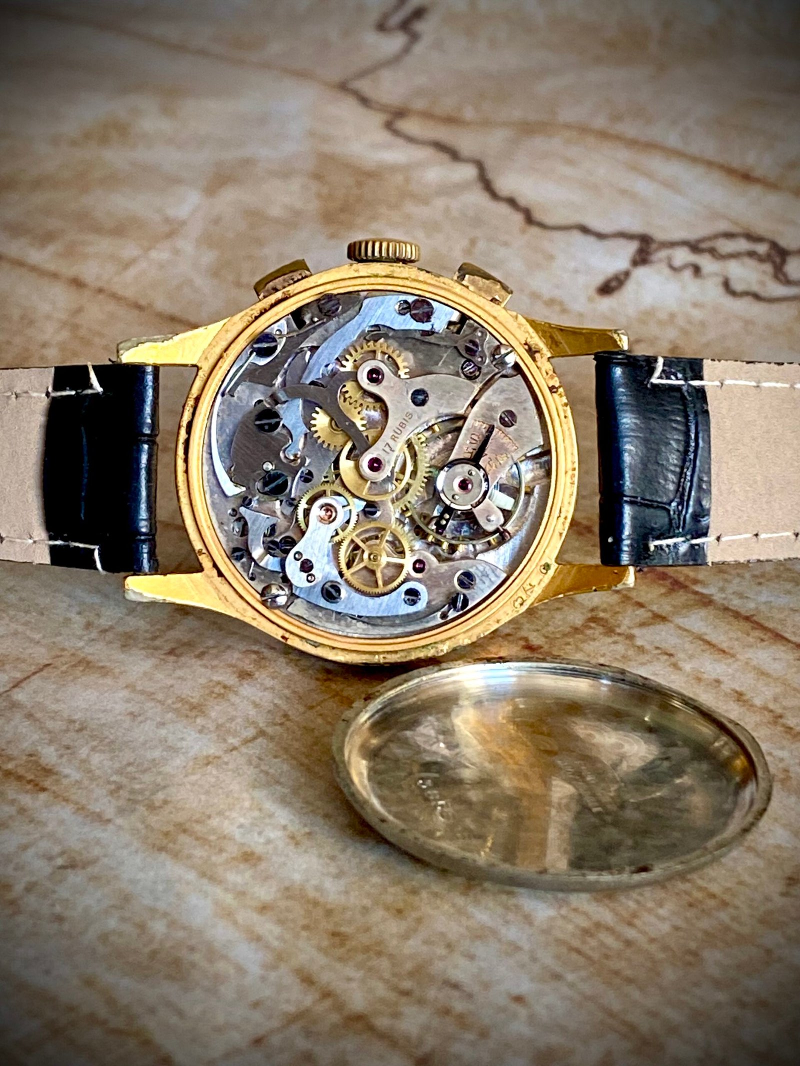 BAUME & MERCIER CHRONOGRAPH, ANTIGUO AÑOS 50 - TEMPPUS: