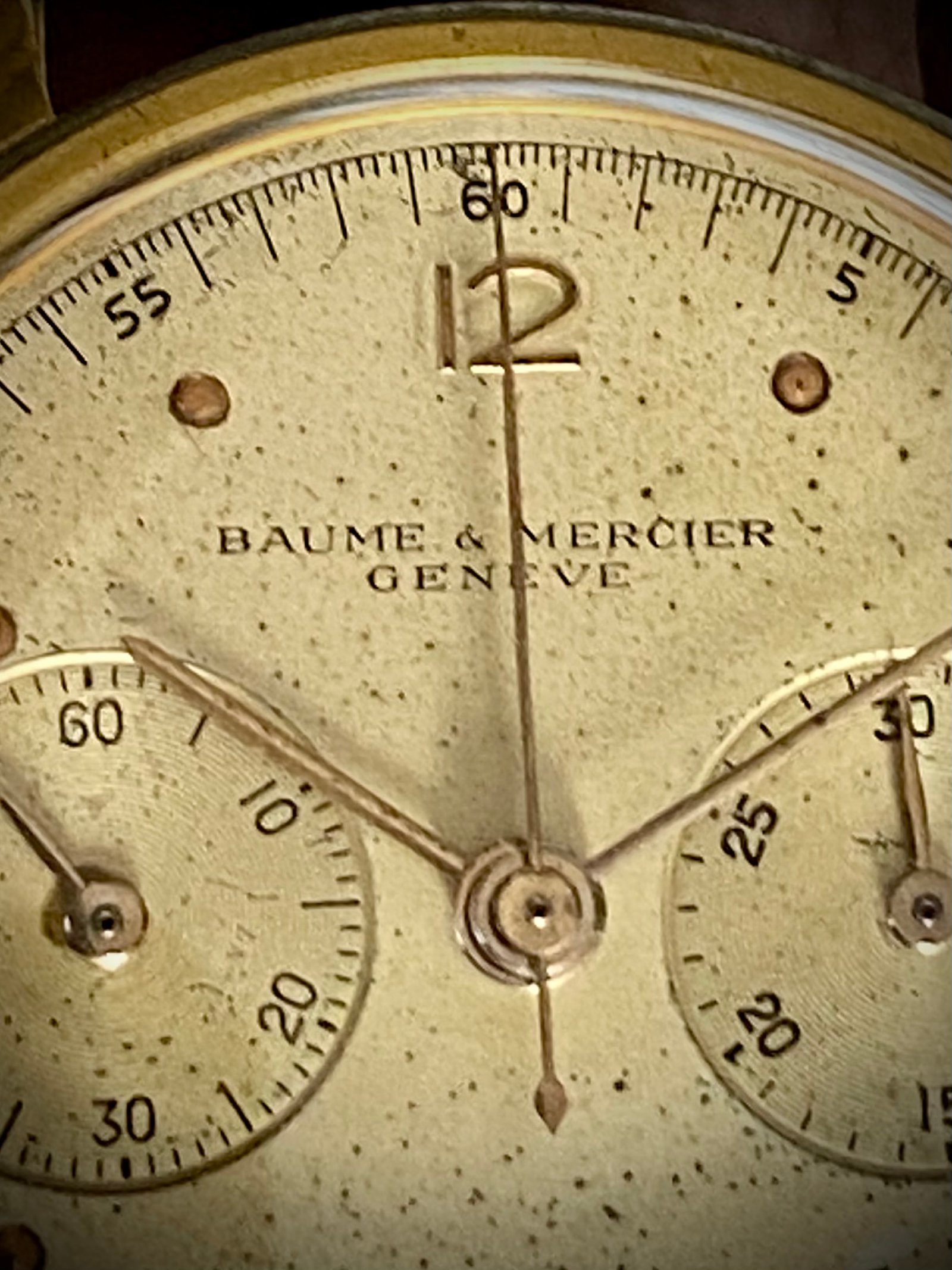 BAUME & MERCIER CHRONOGRAPH, ANTIGUO AÑOS 50 - TEMPPUS:
