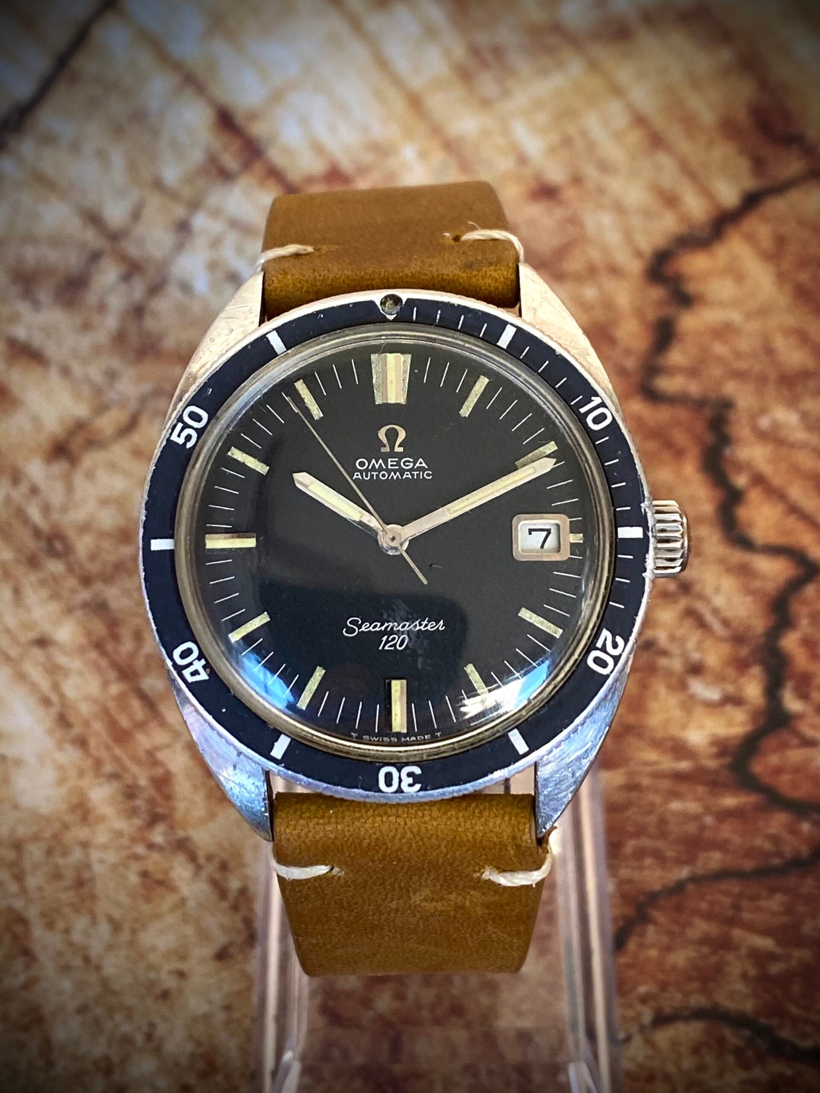 OMEGA SEAMASTER 12O AUTOMÁTICO, VINTAGE AÑOS 60