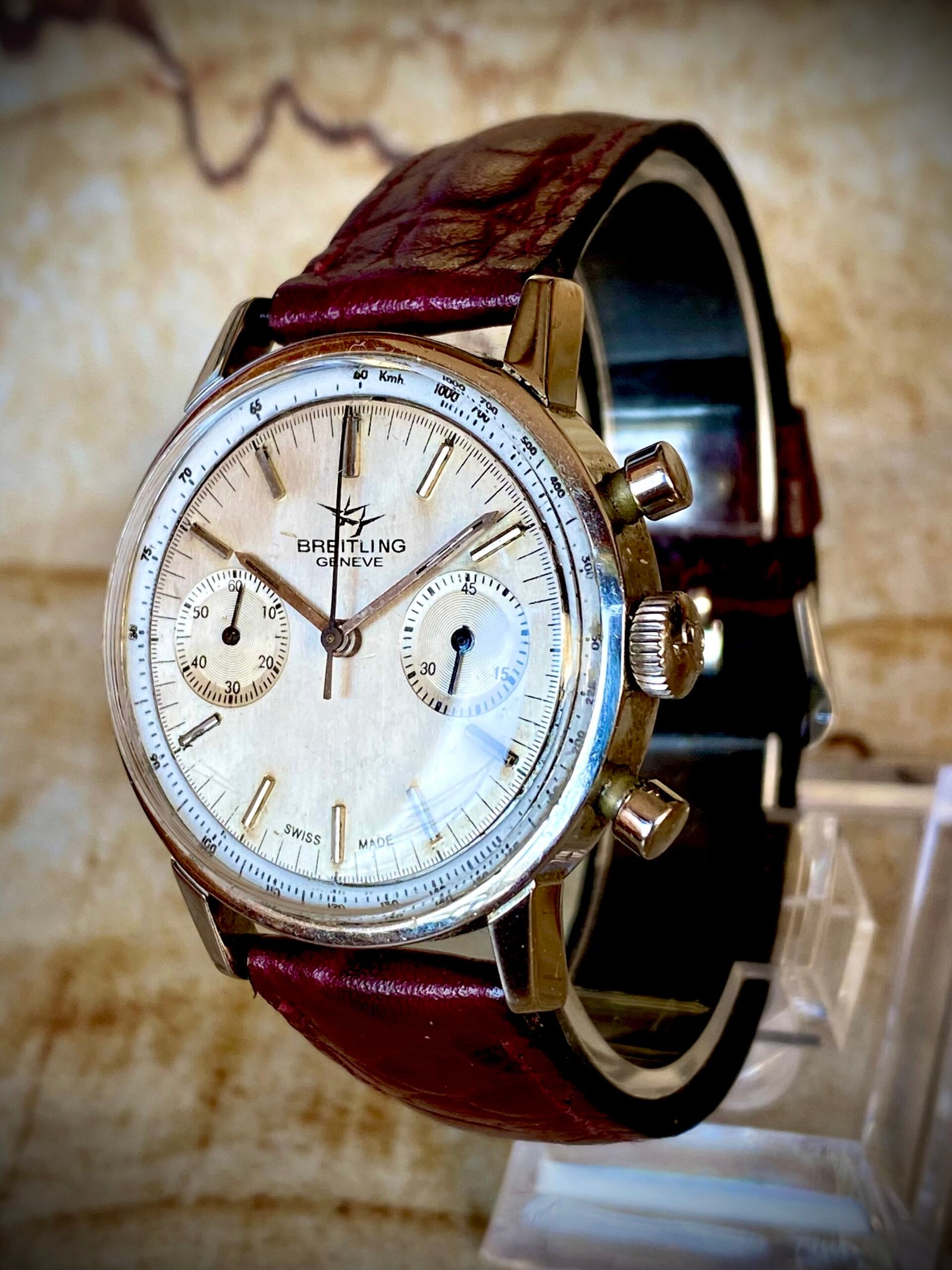 BREITLING GENEVE CHRONOGRAPH, ANTIGUO AÑOS 40 - Imagen 2