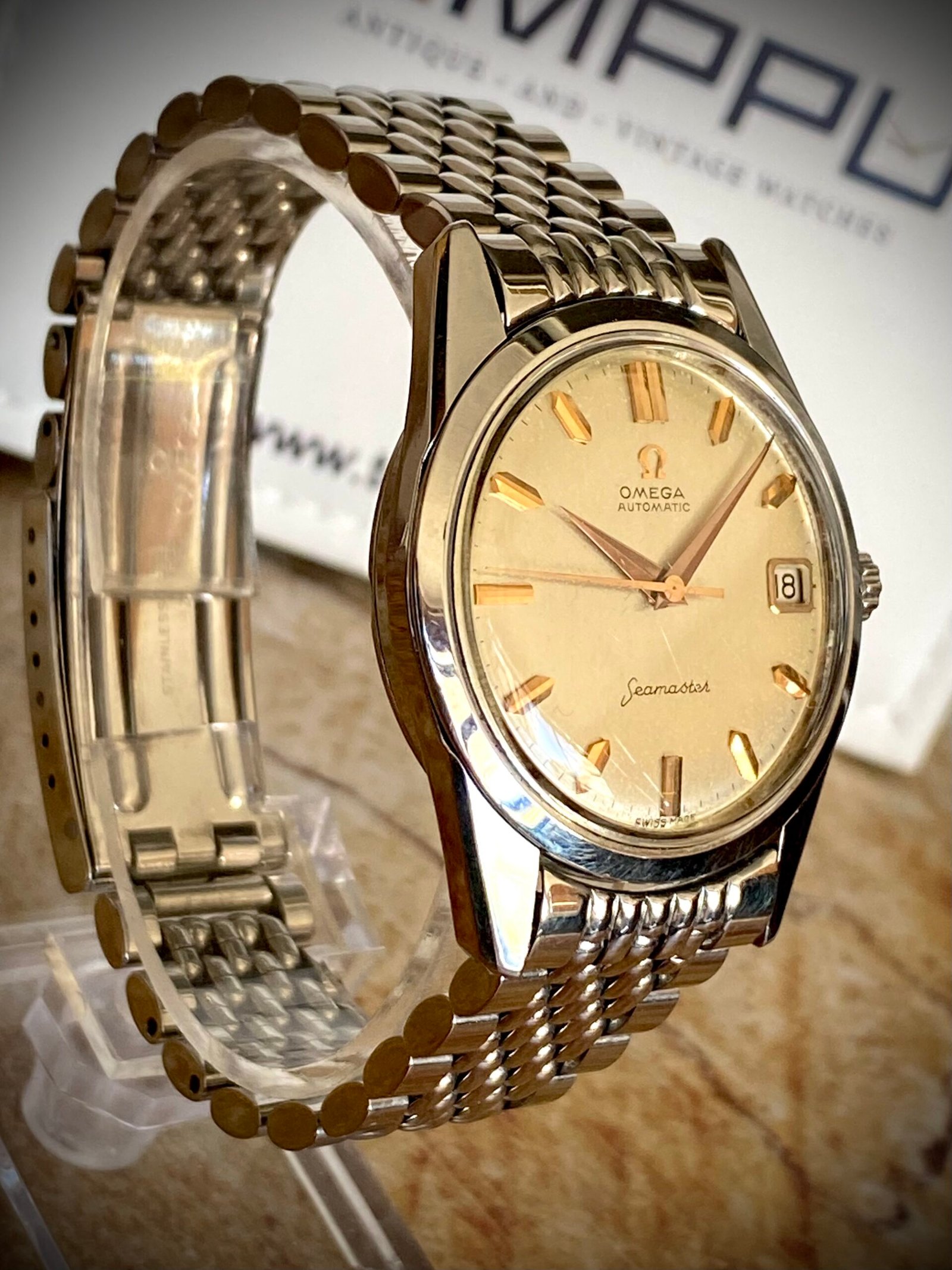 OMEGA SEAMASTER AUTOMÁTICO, ARMIS "GRANO DE ARROZ" - TEMPPUS: