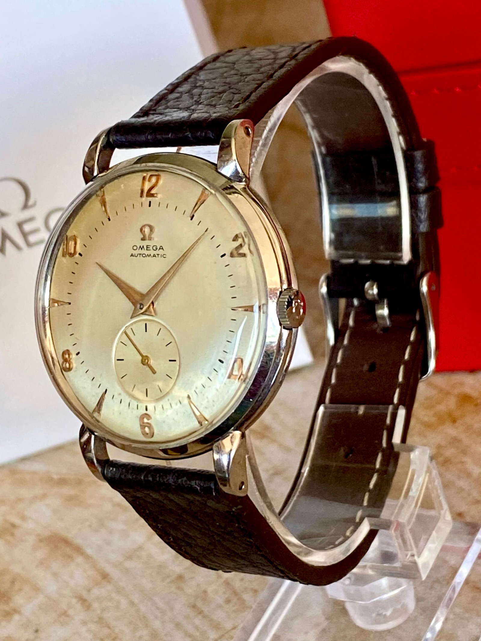 OMEGA CAJA "JUMBO" AUTOMÁTICO "BÚMPER", AÑO 1954 - TEMPPUS: