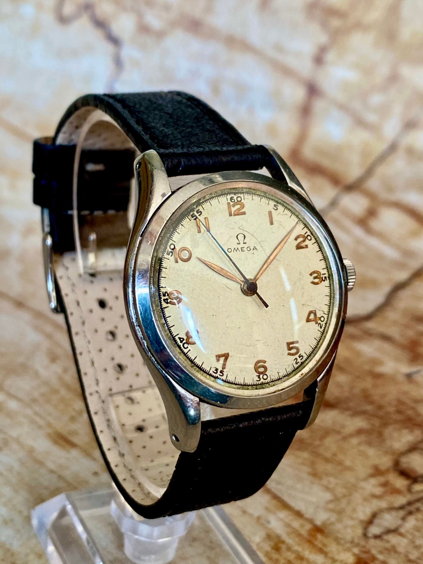 OMEGA MILITAR AÑOS 40, CUERDA MANUAL - TEMPPUS: