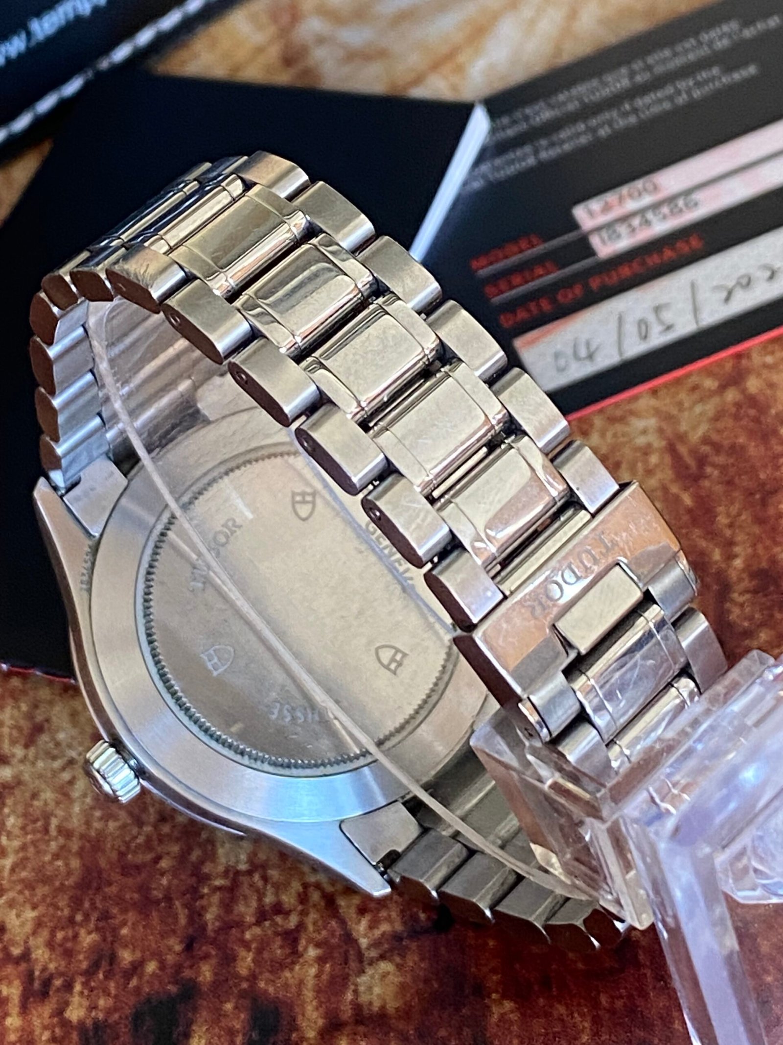 TUDOR GENEVE 12700 AUTOMÁTICO, TARJETA DE GARANTÍA - TEMPPUS: