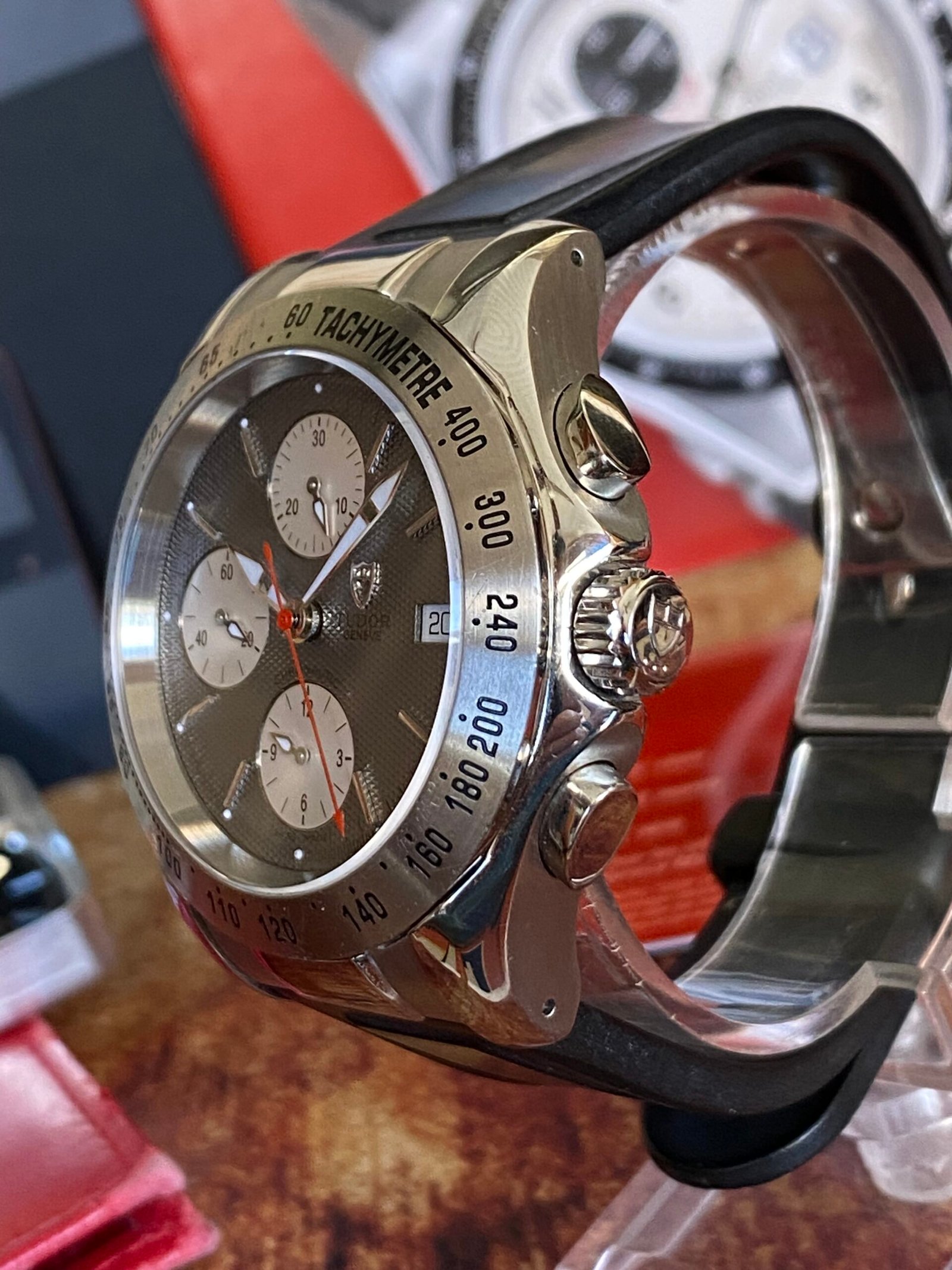 TUDOR GENEVE CHRONOGRAPH 79390P FULL SET + 2ª ESFERA - Imagen 3