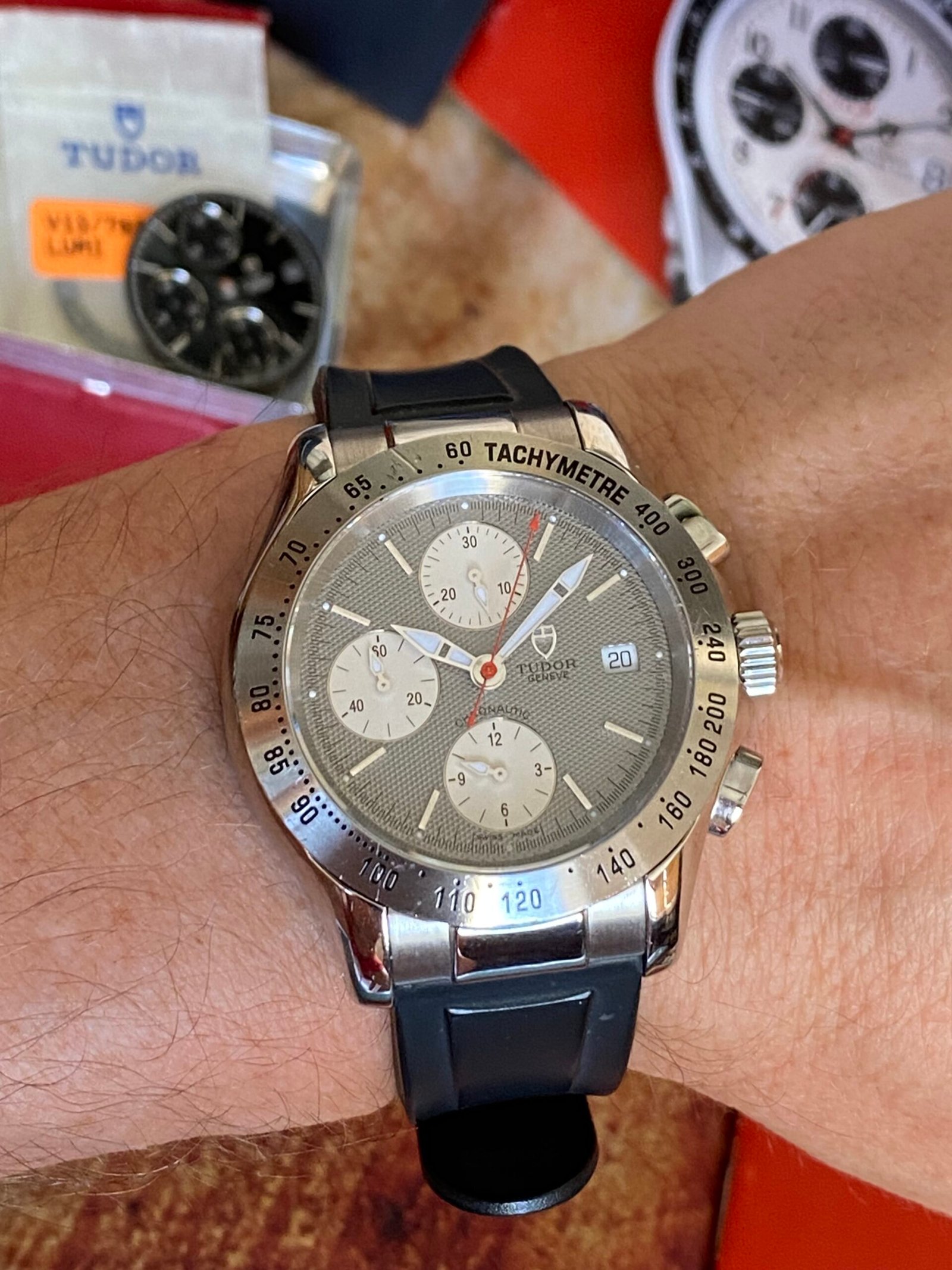 TUDOR GENEVE CHRONOGRAPH 79390P FULL SET + 2ª ESFERA - Imagen 4