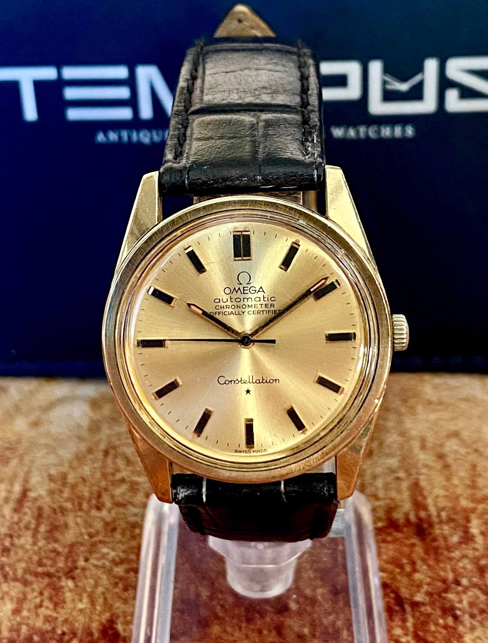 OMEGA CONSTELLATION AUTOMÁTICO, ACERO Y ORO 18K (TRASERA)
