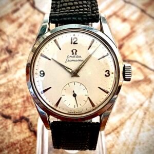 OMEGA SEAMASTER AÑO 1959, Grabado LOKOMOTIVFABRIK SUIZA