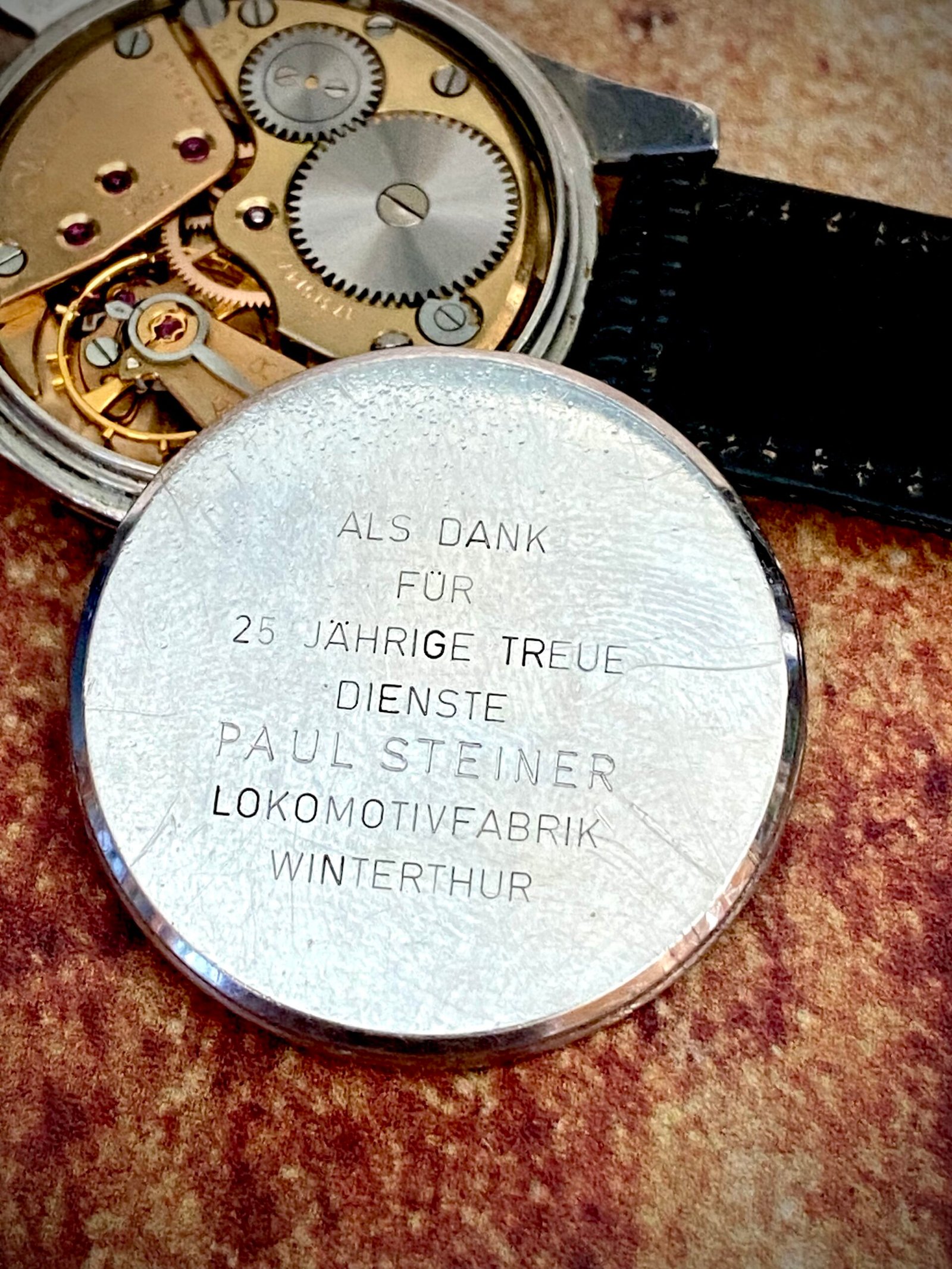 OMEGA SEAMASTER AÑO 1959, Grabado LOKOMOTIVFABRIK SUIZA - Imagen 5