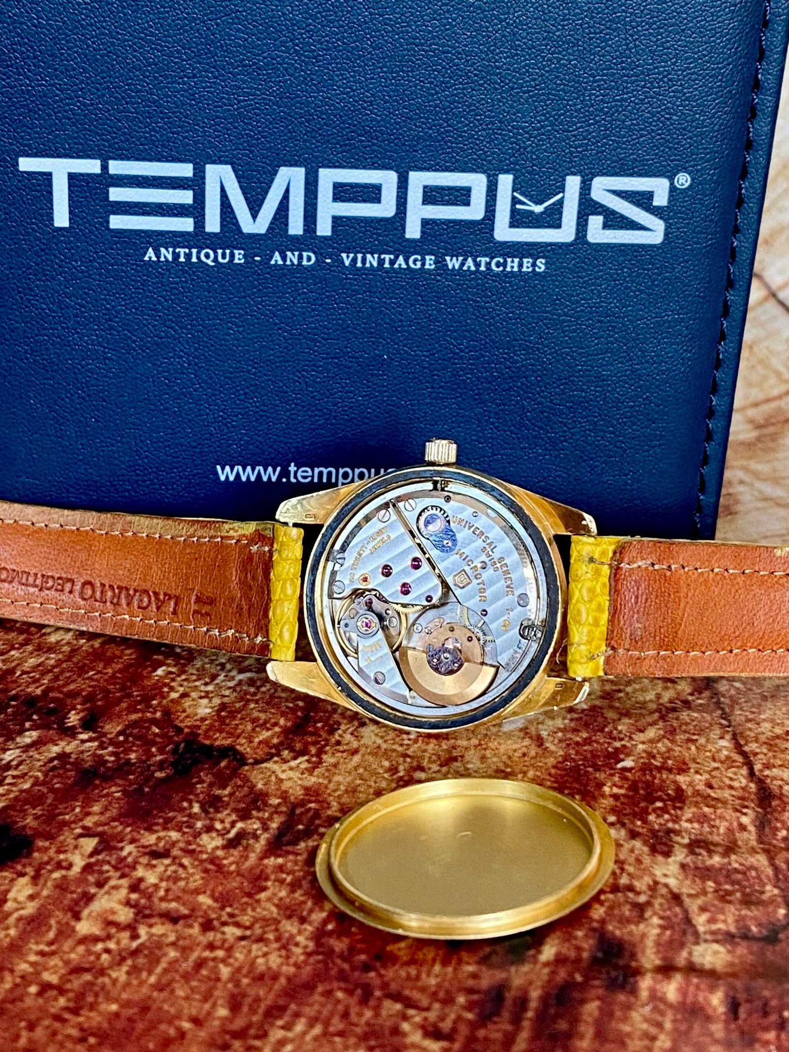 UNIVERSAL GENEVE POLEROUTER DATE ORO 18 QUILATES - Imagen 6