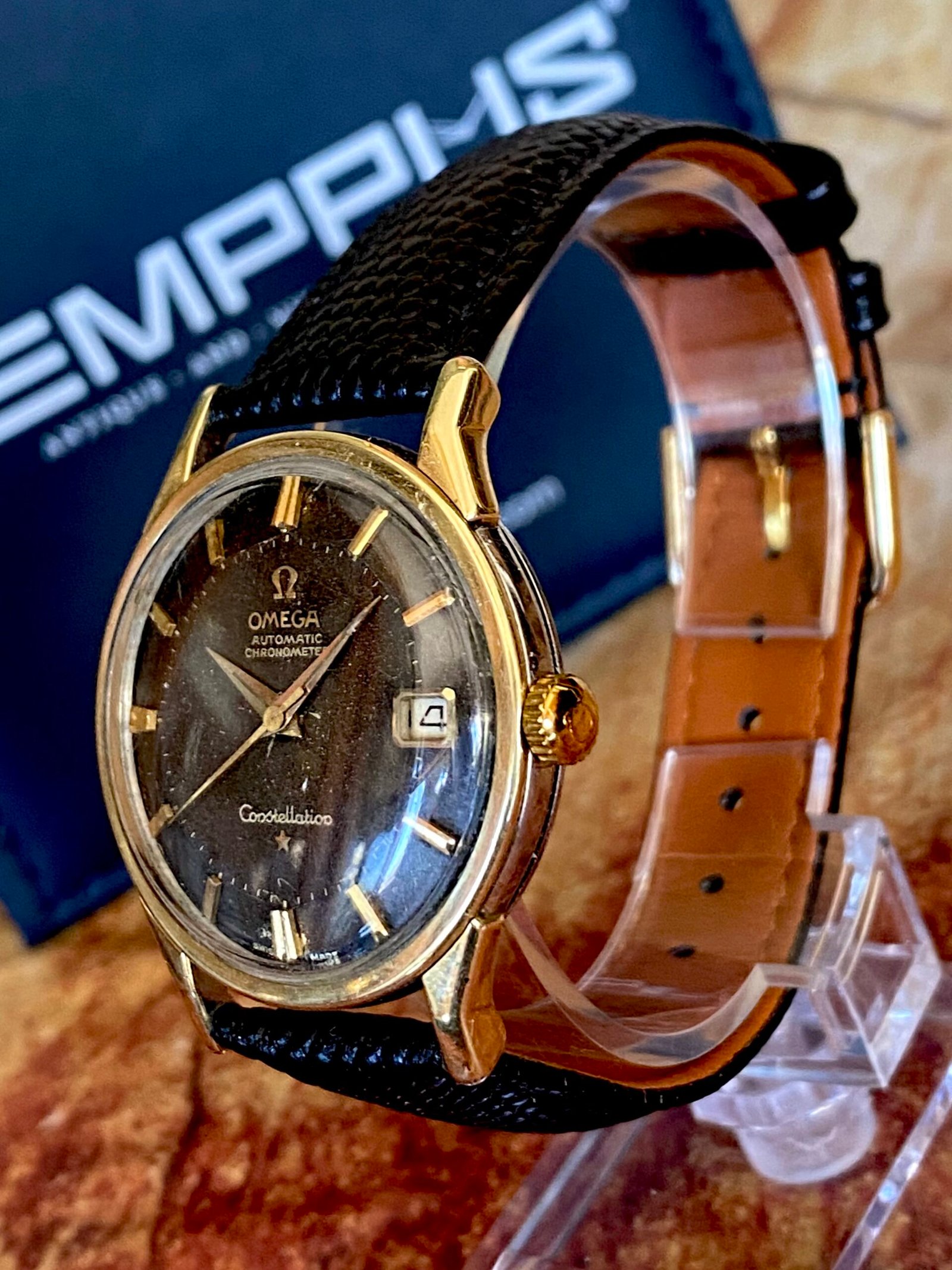 OMEGA CONSTELLATION "PIE PAN" AUT. ESFERA NEGRA - Imagen 2