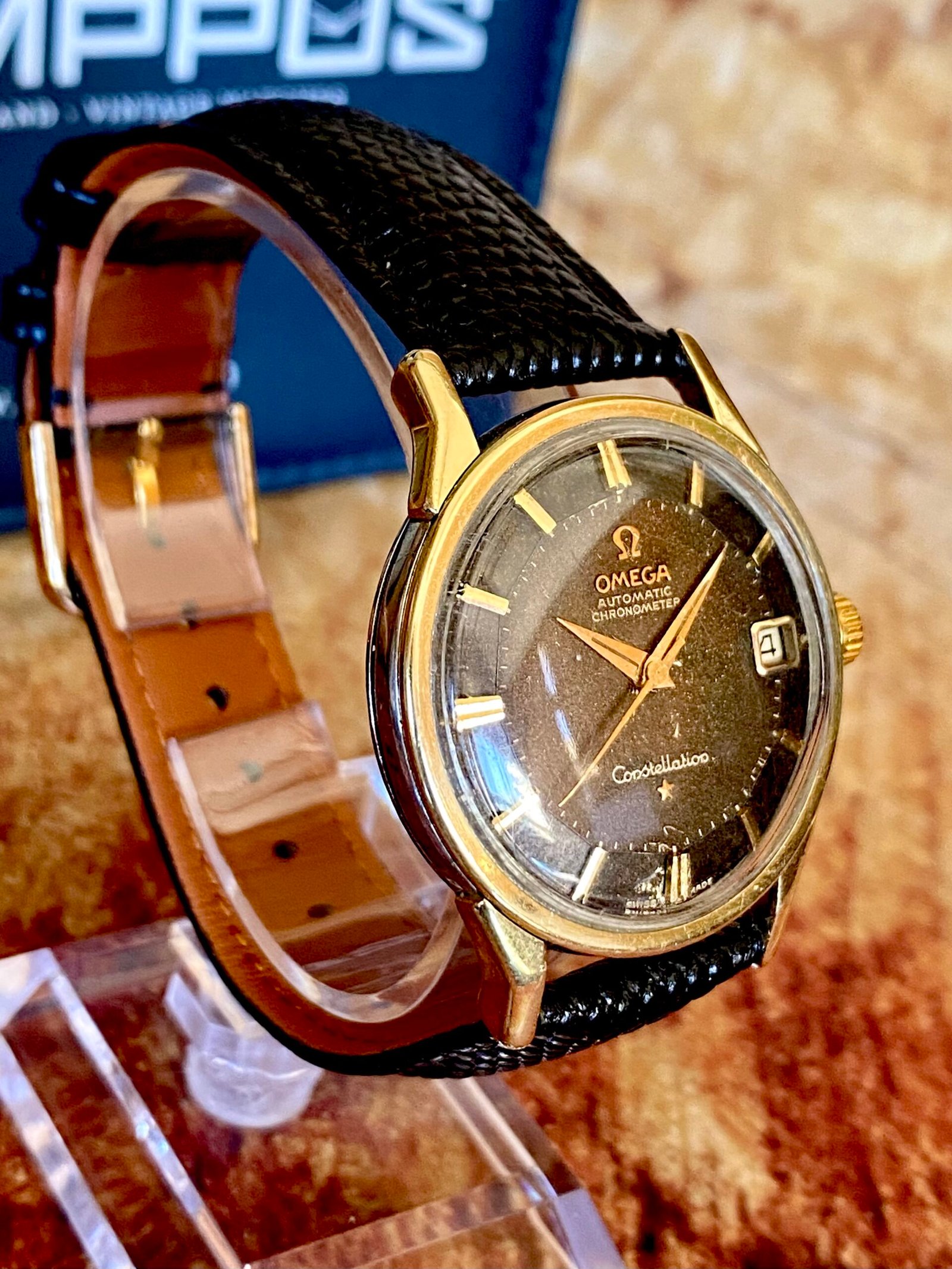OMEGA CONSTELLATION "PIE PAN" AUT. ESFERA NEGRA - Imagen 3