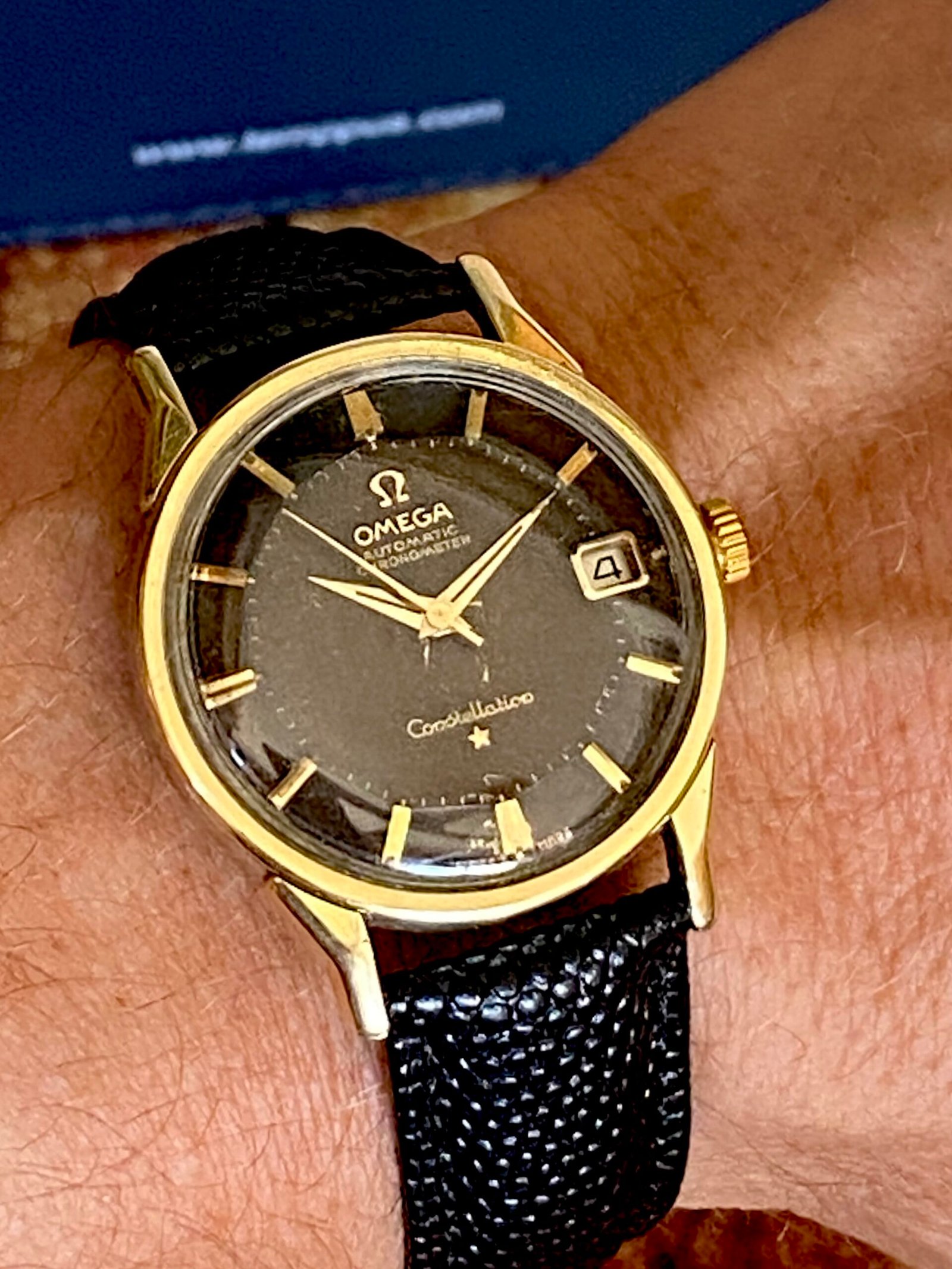 OMEGA CONSTELLATION "PIE PAN" AUT. ESFERA NEGRA - Imagen 12