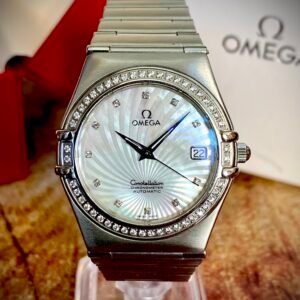 OMEGA CONSTELLATION"MANHATTAN" NÁCAR Y BRILLANTES