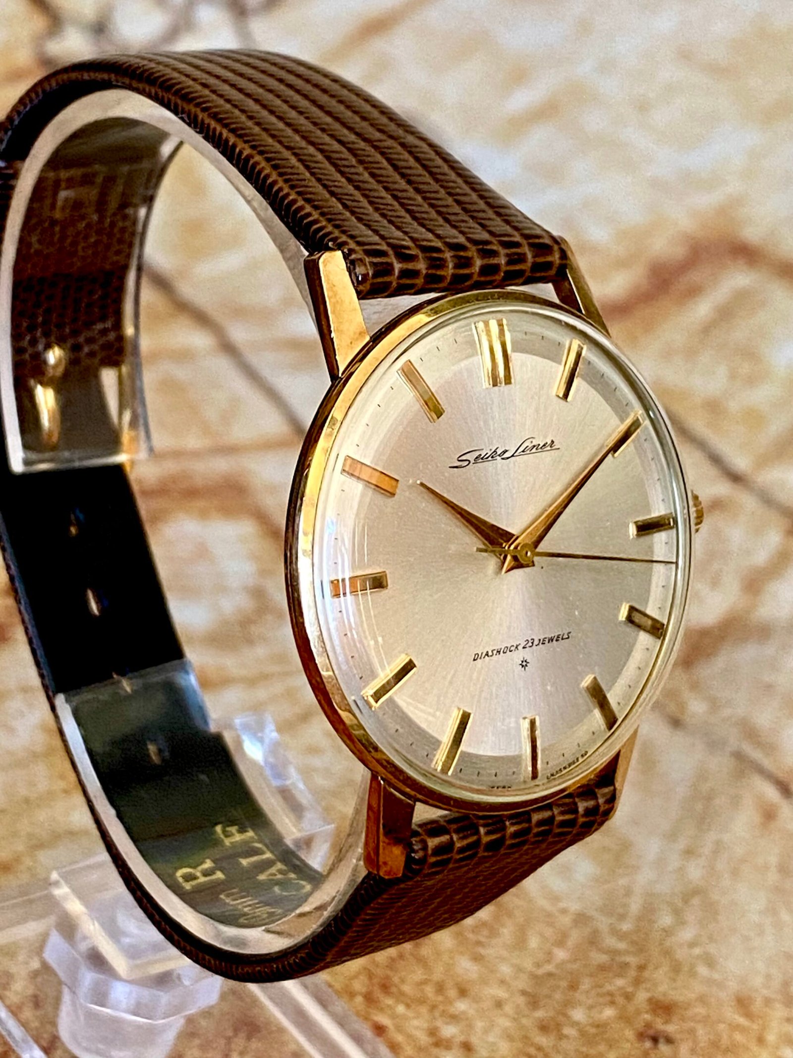 SEIKO LINER CUERDA MANUAL, ANTIGUO AÑOS 50 - Imagen 3