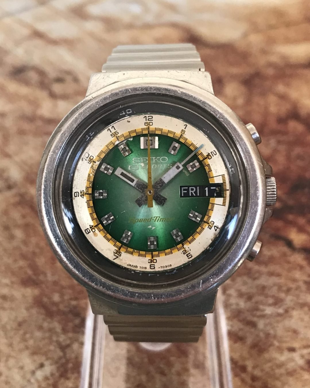 SEIKO 7015-7020,CRONÓGRAFO FLYBACK, VINTAGE 70s - TEMPPUS: