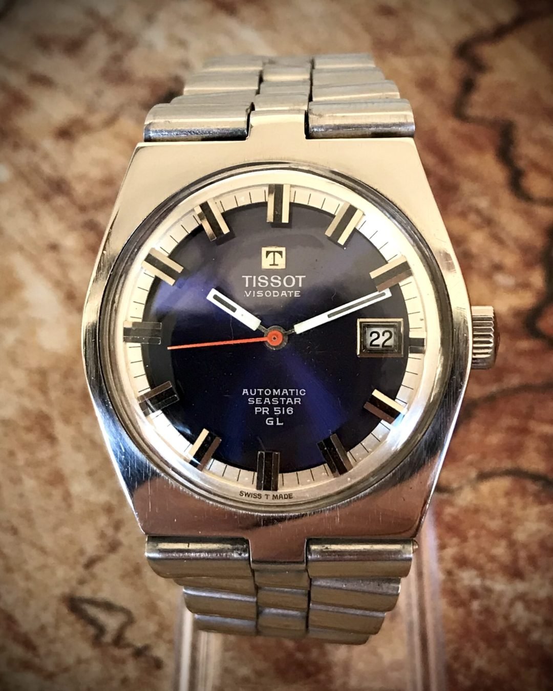 TISSOT VISODATE PR 516 GL, VINTAGE AUTOMÁTICO - TEMPPUS: