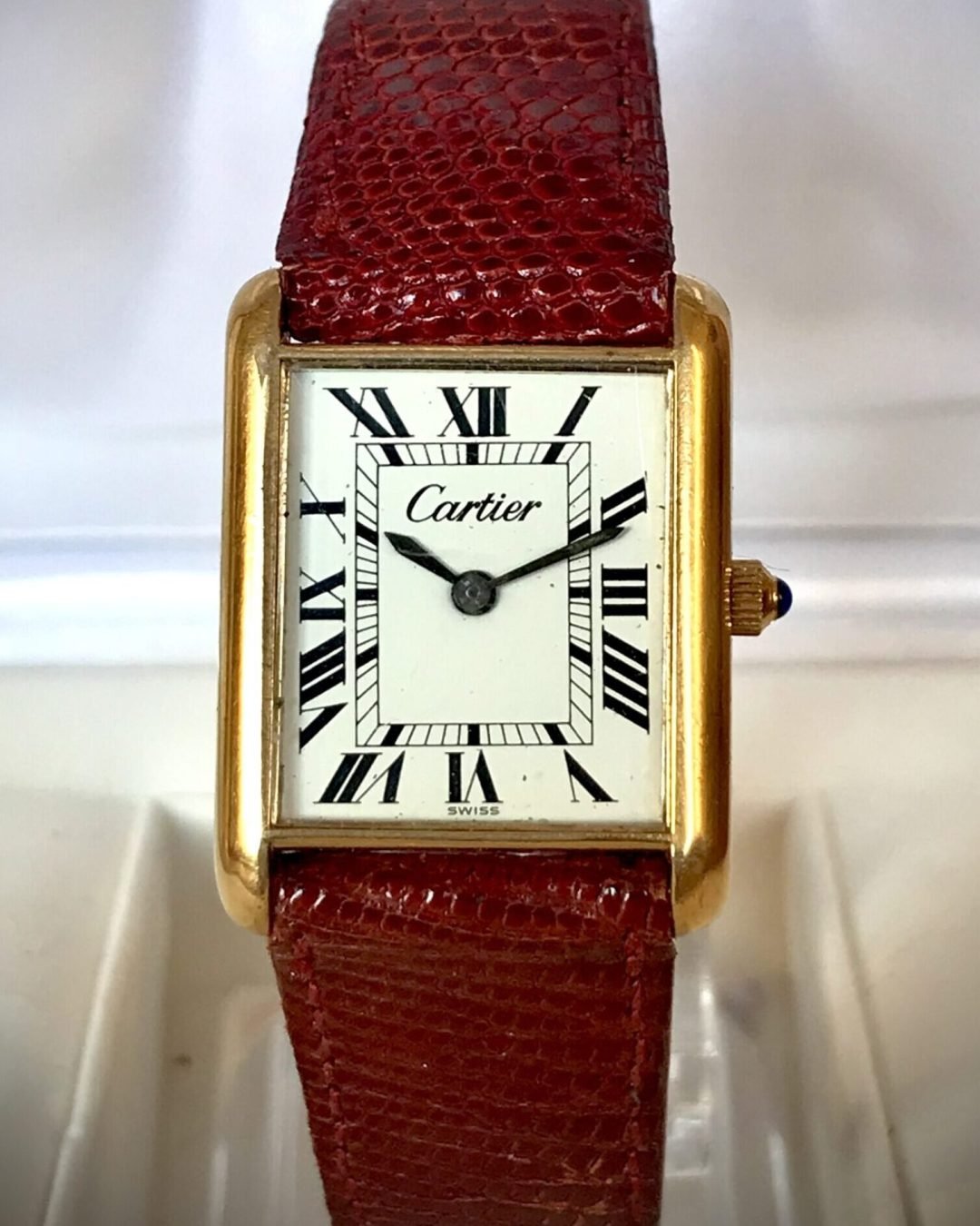 CARTIER TANK CUERDA MANUAL, 18K ELECTROPLATED - TEMPPUS: