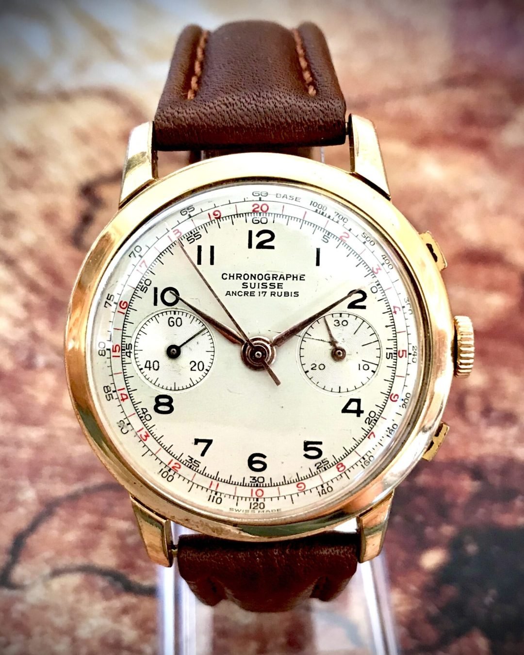 CHRONOGRAPHE SUISSE, ANTIGUO AÑOS 50 - TEMPPUS: