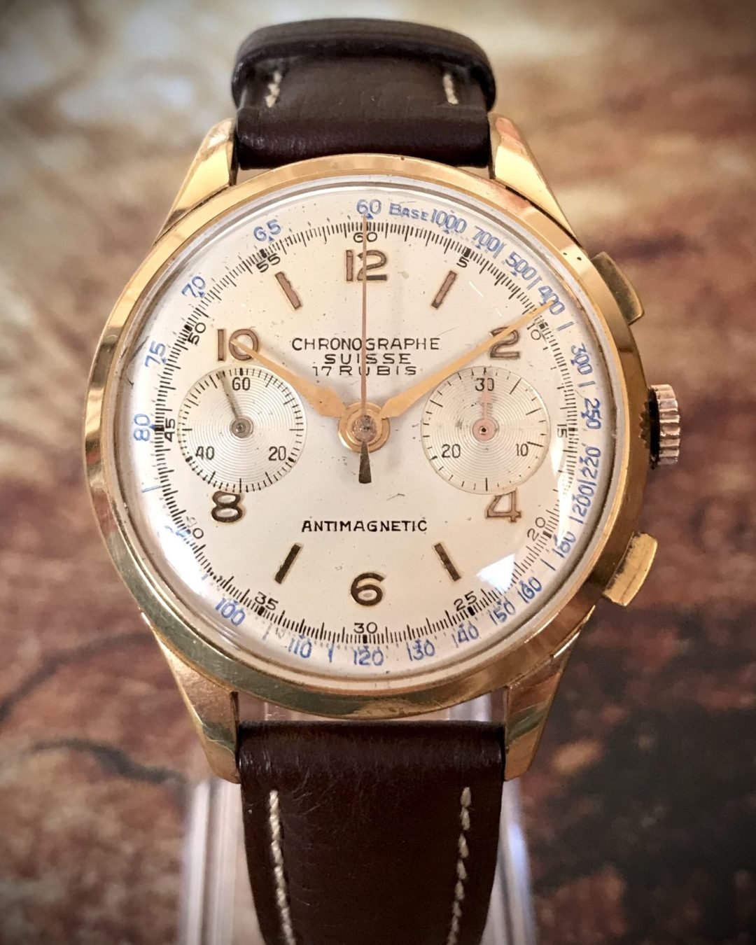 CHRONOGRAPHE SUISSE AÑOS 50, CALIBRE LANDERON 51 - TEMPPUS: