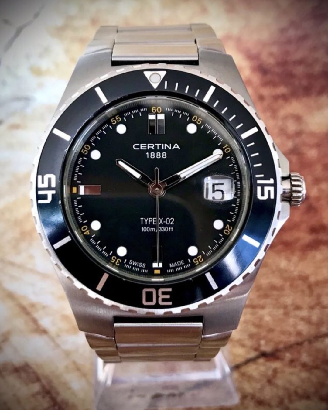 CERTINA 1888 TYPE X-02, DIVER 100 mt - TEMPPUS: