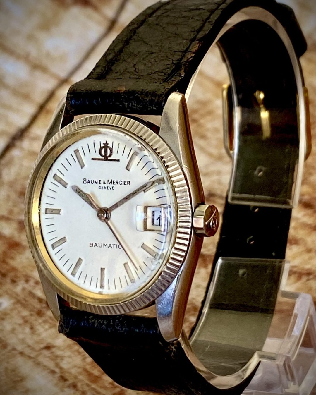BAUME & MERCIER BAUMATIC, BISEL ORO BLANCO 18K - TEMPPUS: