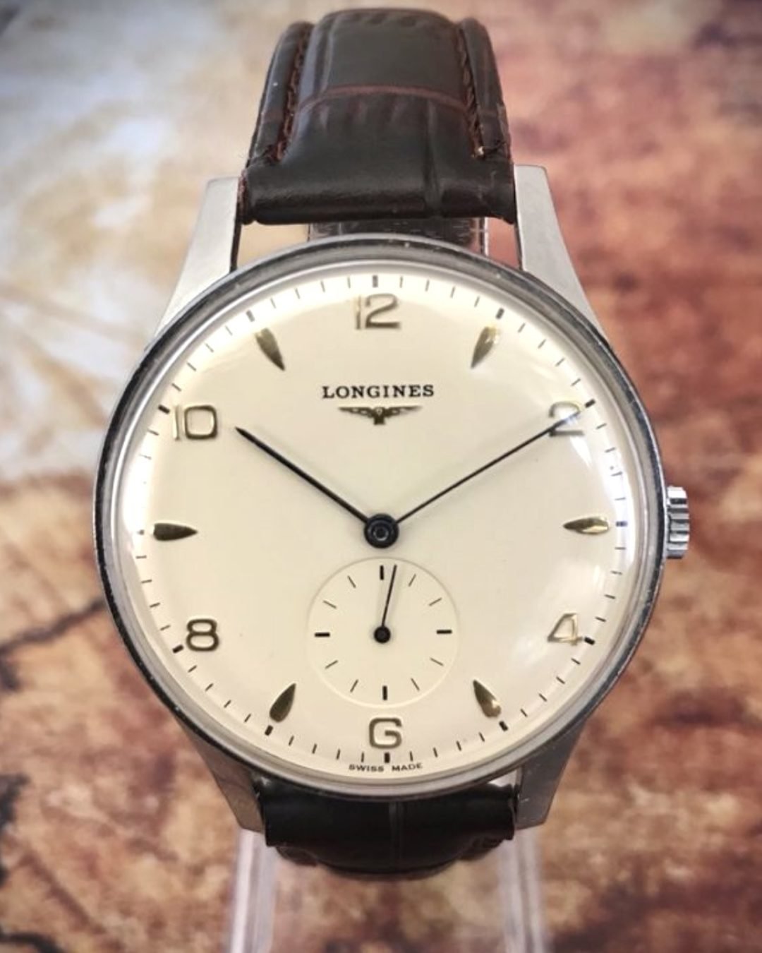 LONGINES CUERDA MANUAL, ANTIGUO AÑOS 50, ACERO - TEMPPUS: