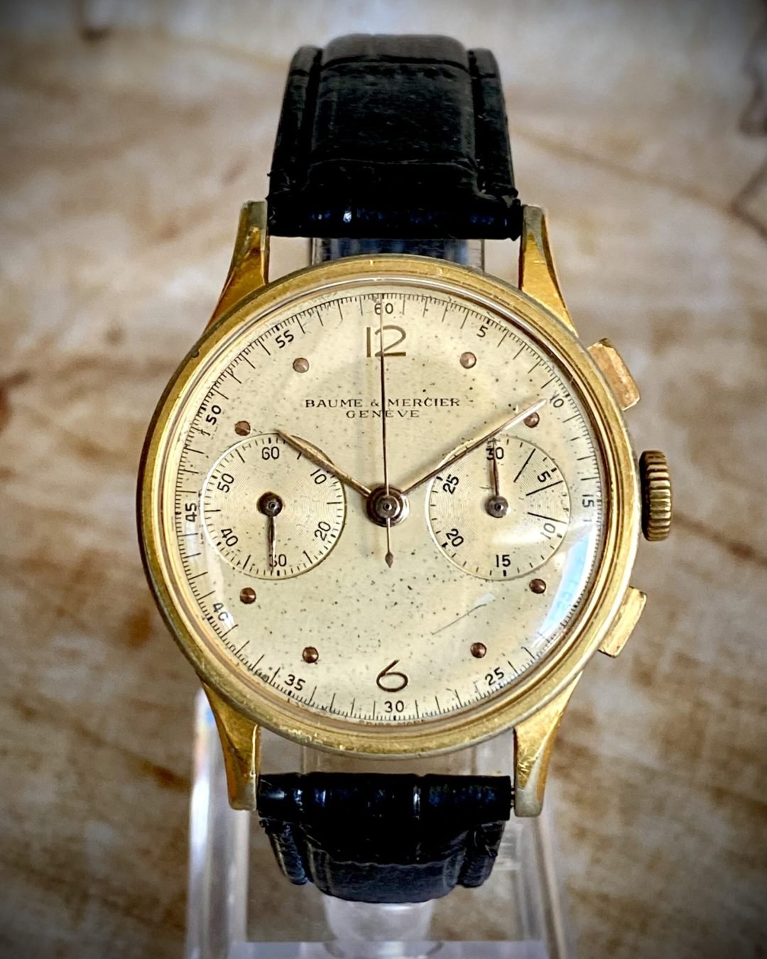 BAUME & MERCIER CHRONOGRAPH, ANTIGUO AÑOS 50 - TEMPPUS:
