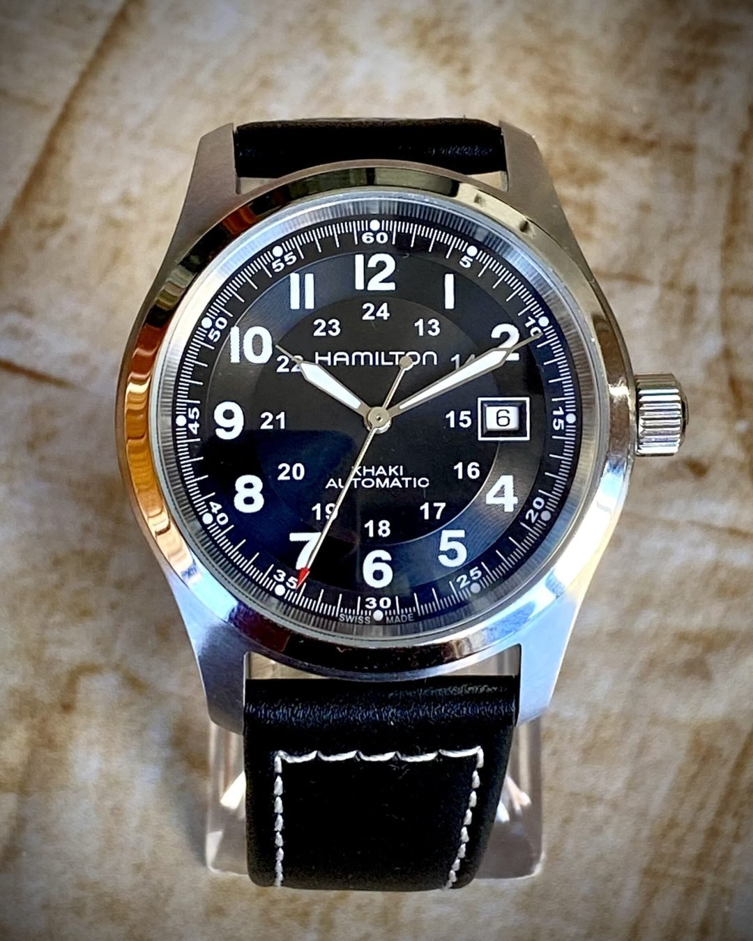 HAMILTON KHAKI AUTOMATICO, ESFERA NEGRA - TEMPPUS: