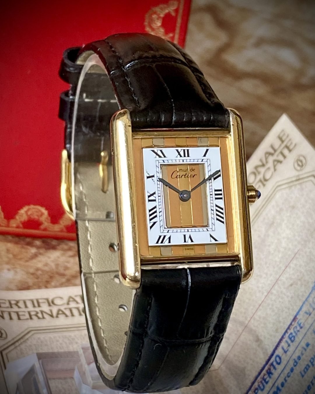 CARTIER TANK (Must de Cartier), CUARZO, VINTAGE 80s - TEMPPUS: